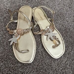 Fashion Nova Metallic Starfish Sandals